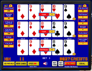 online video poker triple